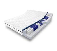 Materasso a 7 zone a molle insacchettate Sleezzz Superior 120 x 200 cm, altezza 18 cm, livello di rigidità H3