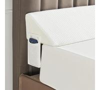 Materasso a cuneo per letto queen size Riempimento dello spazio per il cuscino con zeppa,con tasca laterale,cuscino della testiera per riempire lo spazio tra la testiera e il materasso (152*25*15 cm)