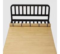 Materasso a doghe in bambù con struttura pieghevole arrotolabile, dimensioni personalizzabili (1,2 x 2 m), telaio in legno per supporto lombare