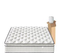 Materasso a molle insacchettate con memory foam, supporto a 9 zone, design ortopedico, profondità 20 cm, comodo e resistente, perfetto per dormire meglio, dimensioni 120 x 200 cm
