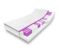Materasso a molle insacchettate ergonomico a 7 zone Sleezzz Diamond T1000 140 x 200 cm, altezza 23 cm, livello di rigidità H2/H3, 1000 molle/2m²