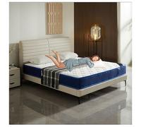 Materasso a molle insacchettate in schiuma traspirante di media rigidità, 22 cm di altezza, 100 x 200 cm, design moderno, comodo materasso per letto matrimoniale per un sonno riposante