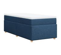 Materasso a molle insacchettate Letto singolo in tessuto blu 80x200 cm