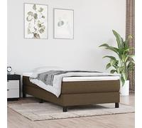 Materasso a molle insacchettate medio, 90 x 190 x 20 cm, tessuto marrone scuro con schiuma fredda e rivestimento a molle, ergonomico, lavabile, reversibile, per camera da letto, letto per ospiti, rete