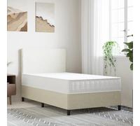 Materasso a Molle Insacchettate Medio Rigido 100x200 cm Bianco e Nero | 7 zone di riposo, tessuto 100% poliestere, schiuma e cuscinetto isolante, con estrattore manuale