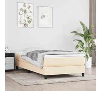 Materasso a molle insacchettate per bambini crema 80 x 160 cm tessuto con tessuto in poliestere traspirante e supporto medio per una migliore qualità del sonno e regolazione del corpo