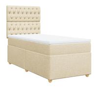 Materasso a Molle Insacchettate Telaio Integrato Singolo 90x200 Crema
