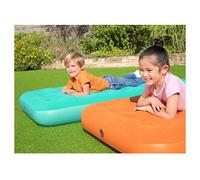 MATERASSO AD ARIA GONFIABILE FLOCCATO PER BAMBINI 158 X 89 X 18CM 2 COLORI 67918