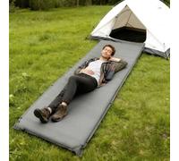 Materasso ad aria - Materasso ad aria autogonfiante in schiuma altamente elastica, non coincide, adatto alla schiena, materasso gonfiabile, materasso gonfiabile, letto ad aria, ideale per campeggio e