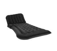 Materasso ad aria per auto nero (con pompa gonfiabile, 2 cuscini e 1 custodia, leggero e portatile con 6 camere indipendenti, design pieghevole, materasso impermeabile antiscivolo