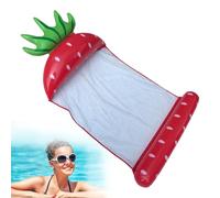 Materasso ad aria per piscina | Lettino gonfiabile con poggiatesta | Amaca ad acqua nel design della frutta stabile isola del mare per feste in piscina rinfrescanti
