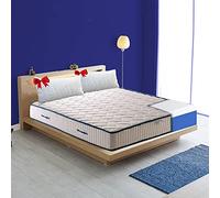 Materasso anatomico Eva H17cm, con accogliente memory Foam e poliuretano+2 cuscini in fior di memory, MATERASSO DETRAIBILE matrimoniale 160x190 cm