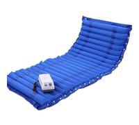 Materasso Antidecubito Antiscivolo,Allungato,A Pressione Alternata con Pompa Silenziosa,Impermeabile,In Pvc,Traspirante per La Prevenzione Di Ulcere Da Pressione Da Decubito,Blu,Normale,200x90cm