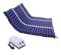 Materasso Antidecubito, Larghezza 120cm, Materasso a Pressione Alternata con Pompa Silenziosa e Impermeabile, Materasso Antidecubito ad Aria Prevenzione del Decubito e Trattamento, 195*120*10cm, blu