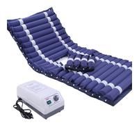 Materasso Antidecubito Per Anziani con foro per WC,Materasso A Pressione Alternata Con Pompa Silenziosa,Impermeabile Materasso Ad Aria In Pvc Medicale Per Prevenzione Decubito Blu Navy,Hole,200x90cm
