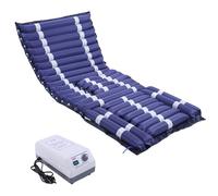 Materasso Antidecubito Pressione Alternata 195x90x10cm, Materasso A Pressione Alternata con Pompa Silenziosa e Impermeabile, Materasso Gonfiabile Antidecubito per Casa, Letto d'ospedale, Blu