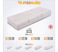 MiaSuite MATERASSO PER CULLA LUPIN BABY 60X120 ALTO 14 CM SFODERABILE IN WATERFOAM POLIURETANO ORTOPEDICO PER LETTINO