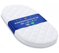 Materasso da culla BASIC - Ovale materassino bambini per navicella carrozzina passeggino e lettino neonato 40 x 80 Baby materassi antisudore Oeko-Tex