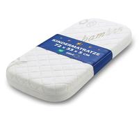 Materasso da culla PREMIUM- Ovale materassino bambini per navicella carrozzina passeggino e lettino neonato 33 x 72 Baby materassi antisudore