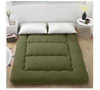 Materasso Da Pavimento Futon, Divano Letto Futon Extra Spesso, Morbido Materassino Tatami Pieghevole, Materassino Da Massaggio Thailandese, Facile Da Riporre, Traspirante UE-MAOLU(Green,1.5*2m(59*78in