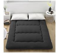 Materasso Da Pavimento Futon, Divano Letto Futon Extra Spesso, Morbido Materassino Tatami Pieghevole, Materassino Da Massaggio Thailandese, Facile Da Riporre, Traspirante UE-MAOLU(Black,1*2m(39*78in))