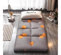 Materasso da pavimento giapponese, materasso futon, pieghevole, arrotolabile, traspirante, letto per gli ospiti, per divano da campeggio, matrimoniale, king size (180 x 200 cm)
