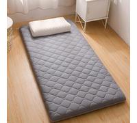 Materasso da pavimento giapponese singolo, grigio, 78 x 47 x 2,3 - Trifold Pack and Play materasso per letto matrimoniale futon pieghevole materasso completo