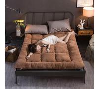 Materasso da Pavimento Giapponese Tatami Mat Materasso per Dormire, Divano Letto Futon Pieghevole, Materasso da Pavimento Pieghevole Singolo Matrimoniale, Portatile E Versatile, B, 90 * 190CM