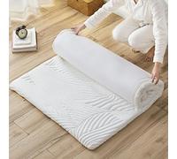 Materasso da pavimento pieghevole giapponese Doppio tappetino morbido futon spesso caldo materassino sottile traspirante bianco 100X200CM Parole chiave: Materasso da pavimento pieghevole giapponese