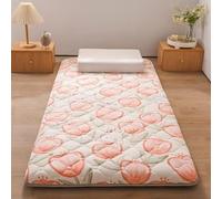 Materasso da pavimento, spesso materasso futon giapponese, singolo, matrimoniale, pieghevole, morbido, con supporto soffice, portatile, per dormitorio, campeggio, hotel e viaggi (E, 120 x 200 cm)