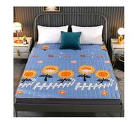 Materasso Dormitorio Portatile 1cm Sottile Leggero Poliestere Tappetino Pavimento Per Studenti Appartamenti Arrotolabile Viaggio Morbido Antiscivolo Giapponese Tatami Cartoon Divano Letto Traspirante