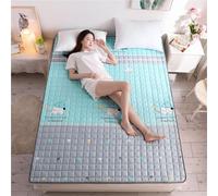 Materasso Dormitorio Portatile 1cm Sottile Leggero Poliestere Tappetino Pavimento Per Studenti Appartamenti Arrotolabile Viaggio Morbido Antiscivolo Giapponese Tatami Cartoon Divano Letto Traspirante