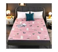Materasso Dormitorio Portatile 1cm Sottile Leggero Poliestere Tappetino Pavimento Per Studenti Appartamenti Arrotolabile Viaggio Morbido Antiscivolo Giapponese Tatami Cartoon Divano Letto Traspirante