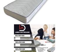 Materasso Ergonomico Memory Ortopedico e Anallergico Altezza 22 cm 160x190 cm