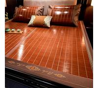 Materasso estivo in bambù rinfrescante in rattan, traspirante, accessorio essenziale per il sonno per la stagione calda, include federe per il massimo comfort