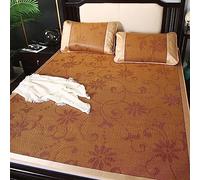 Materasso estivo traspirante in bambù per letto matrimoniale, in rattan, liscio, antiscivolo, 180 x 200 cm, ideale per la stagione calda e un sonno confortevole.