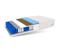 Materasso FDM RODOS 140x200 a molle insacchettate 7 zone differenziate Fibra di Cocco Altezza 22 cm Rigidità H2 H3 (Medio morbido Medio rigido) Reversibile Schiuma HR ad alta resilienza Oeko-Tex