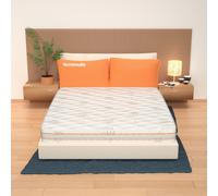 MATERASSO FRANCESE MEMORY 140X190 H 25 ALOE VERA + RETE + 2 CUSCINI MEMORY