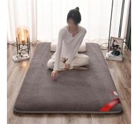 Materasso futon da pavimento giapponese, portatile, arrotolabile, traspirante, letto per gli ospiti, per studenti, 180 x 200 cm, ideale per camera degli ospiti e uso a pavimento, comodo e salvaspazio