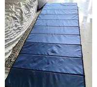 Materasso Futon da Terra, Tatami Cotone, Portatile, Pieghevole, con Fodera Lavabile, Borsa per Campeggio, Auto, Ospiti(50mm thick/blue 185x65cm)