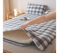 Materasso futon double-face, 90 x 190 cm, rimovibile e lavabile, materasso da campeggio arrotolabile, per divano e uso a pavimento