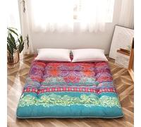 Materasso Futon Giapponese 140 x 200 Materasso Futon in Cotone Pieghevole Arrotolabile Tatami Matlas De Sol Japonais Mate(01,135x200cm)