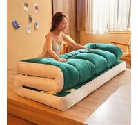 Materasso futon giapponese 4,9 x 200 cm, spesso, pieghevole, per ragazzi e ragazze, materassino per dormitorio, comodo cuscino da pavimento, soluzione salvaspazio