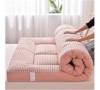 Materasso futon giapponese a quadri, extra soffice, pieghevole, tatami, morbido, traspirante, arrotolabile, portatile, per soggiorno, dormitorio, divano da campeggio (A, 180 x 200 cm)