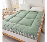 Materasso futon giapponese a quadri, extra soffice, pieghevole, tatami, morbido, traspirante, arrotolabile, portatile, per soggiorno, dormitorio, ospiti, divano da campeggio (H, 200 x 220 cm)
