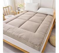 Materasso futon giapponese, arrotolabile, spesso, portatile, pieghevole, per un sonno confortevole, morbido, matrimoniale, singolo, queen size