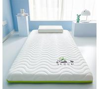 "Materasso futon giapponese - coprimaterasso trapuntato imbottito, materassino pieghevole, lettino da pavimento traspirante, doppio tappetino per gli ospiti, comoda soluzione per il sonno, facile da