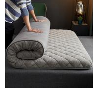 Materasso Futon Giapponese Da 9 Cm, Morbido Materasso Da Pavimento Con Elastico Antiscivolo, Pieghevole E Portatile, Per Camera Da Letto Invernale, Soggiorno, Tenda per Gli Ospiti(Gray,200x220cm)