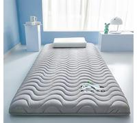 Materasso futon giapponese da pavimento, trapuntato, imbottito, traspirante, pieghevole, topper per letto matrimoniale per ospiti, comodo materasso da pavimento per uso domestico