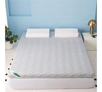 Materasso Futon Giapponese, Materassino In Memory Foam Spesso 5 Cm | Materassino pieghevole e portatile solido e confortevole for la camera da letto degli ospiti(Grey,90 x 190 x 5 cm)